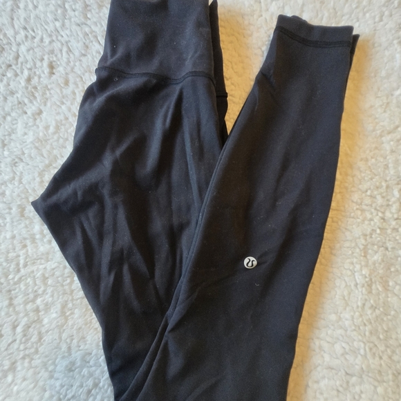 lululemon athletica Pants - lululemon athletica Black Leggings with Logo